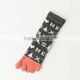 Bulk Wholesale Hot Sale Winter Fashion Thick Wool Yoga Injinji Custom Design Christmas Womens Korean Warm Cashmere Five Toe Sock