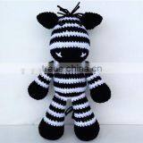 Crochet Stuffed Zebra Amigurumi Toy thumbnail-1