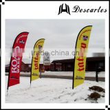 Outdoor winter decorative promotional beach flags, advertising feather flags and banners for sale