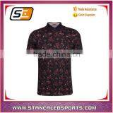 Stan Caleb Custom Polo Shirts for Men's Polo Shirt Sublimation Printing With Flower thumbnail-3