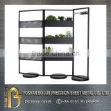 Flower Planter Customized Carbon Steel Planter Racks With Black Powder Coating Made in China