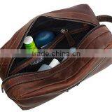 Leather Travel Toiletry Kit Bag Hotel thumbnail-2