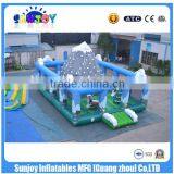 EN14960 Giant Inflatable Playground Obstacle With Climbing Wall ,Kids Indoor Playground thumbnail-6