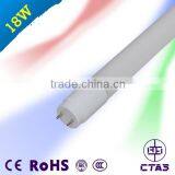 Factory Hot Sale Plastic PC Nano PC T8 Led Tube 18W 1.2M 360 degree led tube light Nano Plastic T8