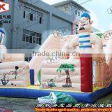 Party Rent Playground Equipment Durable Double Inflatable Pirate Ship Slides