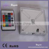 4 Inch Square Shaped Martini Glass LED Wedding Up-lighter Light