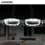 Noble 24W Transparent LED Crystal Hanging Lights Pendant Lighting Fixture For Indoor Decor 110-240V AC thumbnail-2