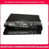 1ch to 64ch FXO/FXS voice telephone fiber optic multiplexer pcm 8 channel multiplexer voice fiber modem