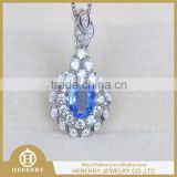 Fine Natural Sri Lanka Loose Sapphire pendant