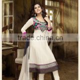 Indian Designer cotton salwar kameez in beautiful print with matching salwar and cotton dupatta