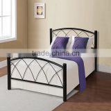 Popular fancy design Metal bed Modern stable Full size iron tube bed
