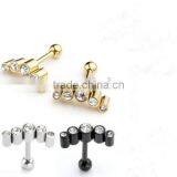 The Fresh Tunnel Plugs Stainless Steel Ear Cartilage Earrings Jewelry Fashion Earrings thumbnail-1
