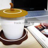 Little Tree Shape Silicone Cup Lid Coaster thumbnail-1