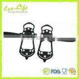 Popular 4 Sizes 10 Nails Mountain Climbing Silicone Rubber Ice Gripper Crampons Spikes for Snow Ice Raining Road thumbnail-3