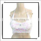 2012 Newest Design Belly Dancing Costume Choli White