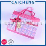 Handmade Printed Paper Cardboard Suitcase Box With Handle