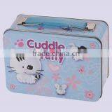 Cute Design Handle Lunch Box,rectangular Kids Lunch Box,luxury Design Tin Lunch Box