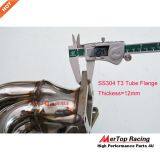 Mertop Race SS304 T3 Piping OD=42mm TURBO FLANGE COLLETTORE DI SCARICO MANIFOLD FOR LANCIA DELTA INTEGRALE 2.0 16V Fiat thumbnail-3