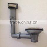 PJ-976A Stainless Steel Basket Strainer Wase With Overflow Hose With Cover Sheet thumbnail-1