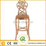03-1# Modern Relax High Rose Gold Bar Stool Chair Metal thumbnail-1