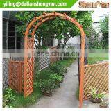 Wooden Arched Gate, Wood Garden Arch thumbnail-1