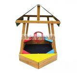 Wooden Sandpit Sand Box With Canopy thumbnail-3