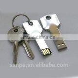 Silver 4GB Metal Key Shaped USB 2.0 Flash Drive, Golden Key Drive Memory 4gb, Mini Metal Traveller Key thumbnail-4