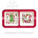 Wholesale Christmas Plastic Square Dividers Food Nuts Tray thumbnail-1