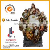 2014 New polyresin figurines christian religious items last supper