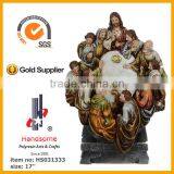 16 Inch Resin Religious Craft Last Supper Sculpture For Home Decoration thumbnail-5