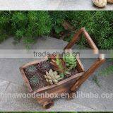 2015 Wooden Flower Pots With Wheels thumbnail-2