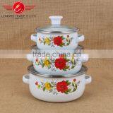 Glass Lid Hot Sale Cheap Enamel Cast Iron Cookware Set Wholesale thumbnail-1