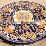 Micro Mosaic Marble Inlay Table Top Coffee Table Top thumbnail-1