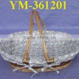 Foldable Willow Shopping Basket thumbnail-1