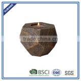 Poly Resin Promotion Wood Carving Finish Candle Holder thumbnail-2