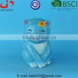 BSCI Audit Factory mini ceramic Sitting bear Coin Bank/money box