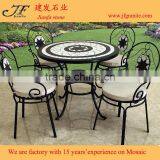 Outdoor Flod Furniture Ceramic Mosaic Garden Coffee Table Set Designs thumbnail-4