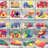Non-toxic, Mini 3D Puzzle DIY Toy - Vehicles, Animals thumbnail-4