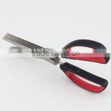 Red And Black Soft Handle Five Blades Scissors Kitchen Shears Best For Kitchen Garden thumbnail-6