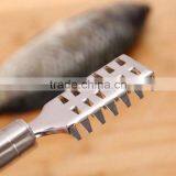 Stainless Steel Practical Kitchen Cutter Clean Fish Scales Knife Scales Scraping Seafood Tool thumbnail-3