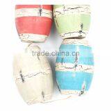 Colorful Boutique Wood Ocean Decoration Nautical Decor Floating Wood Bouy thumbnail-2