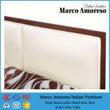 European Style Faxue Leather Storage Low Double Wooden Bed Frame thumbnail-5