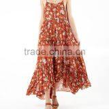Gypsy Long Dress Chiffon New Style Women Maxi Dress With Full Tiered Skirt HSd5174 thumbnail-6