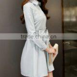 Sleeveless V Neckline Night Dress Straight Skirt With Slit thumbnail-2