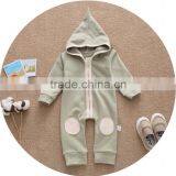 Wholesale Baby Clothes Full Front Zipper 100% Cotton Baby Onesie thumbnail-2