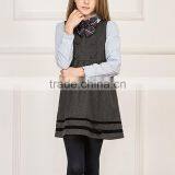 China Manufacture Girls Winter Grey School Uniform Dress thumbnail-6