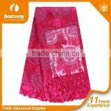New Design Hot Selling French Net Lace Fancy Beautiful Embroidered Dress French Lace With Stones FL0243 thumbnail-6