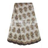 Bestway Nigerian Traditional Wedding Dress Organza Big Lace Fabric With Sequins thumbnail-3