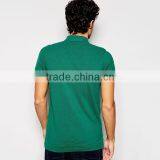 100% Cotton Green Solid Color Men Polo Shirt PS0110A thumbnail-2