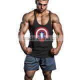 Printed Men Wholesale Bodybuilding Stringer Tank Tops
